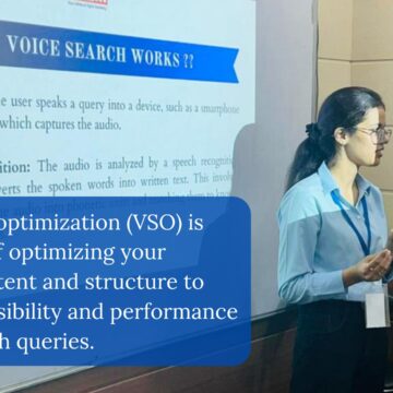 HiDM डिजिटल मार्केटिंग सेमिनार फेस्ट 2023- “Voice Search Optimization के साथ, कंपनियां अपनी दृश्यता और विश्वसनीयता में सुधार कर सकती हैं,” लशिका ने कहा