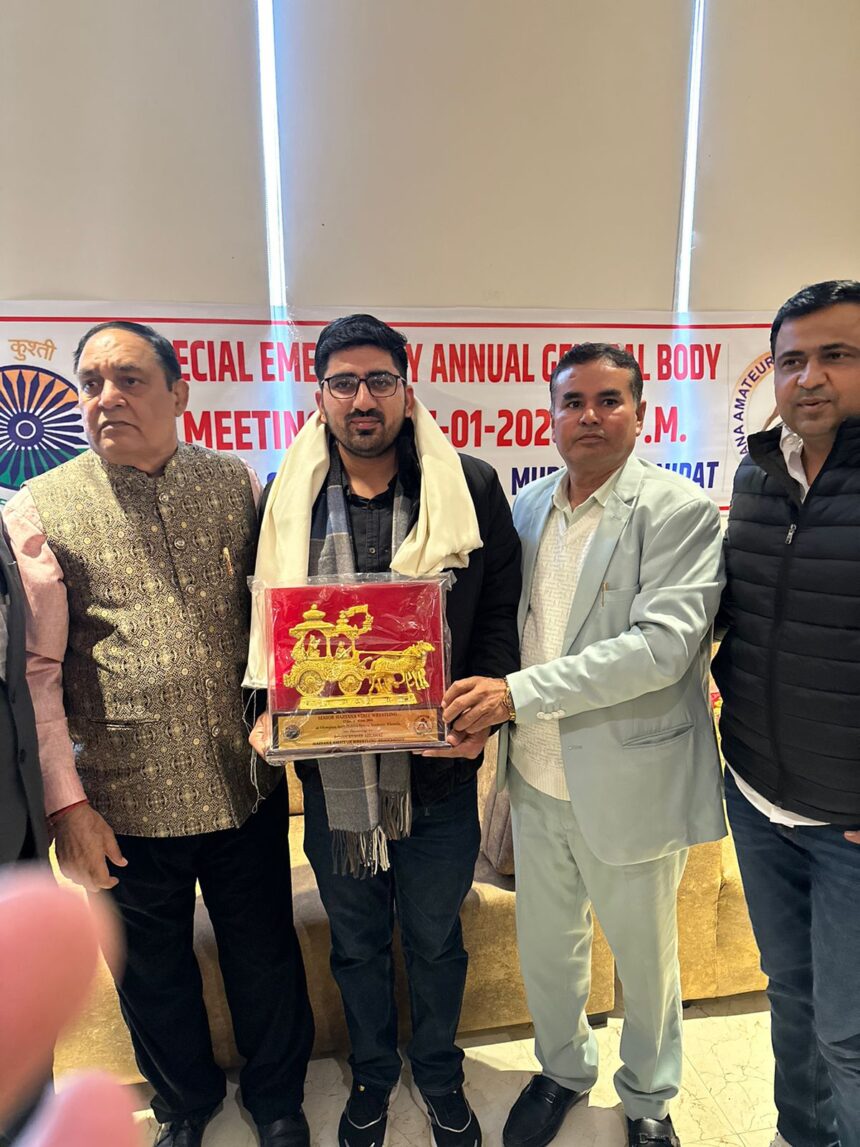 WhatsApp Image 2024-01-18 at 14.39.01_cc7014a4 कुश्ती स्पोर्ट्स एसोसिएशन हिसार की कार्यकारिणी के महासचिव बने दीपक कोहाड