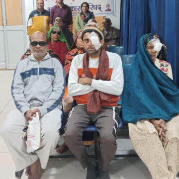 लगाया निशुल्क नेत्र ऑपरेशन शिविर, 15 को मिली नेत्र ज्योति