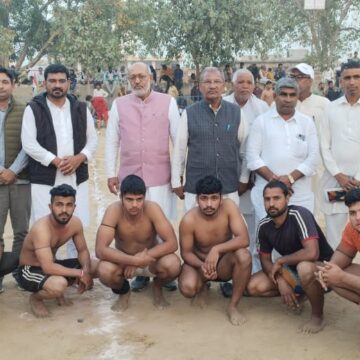 कल विधानसभा नलवा के गांव रावलवास खुर्द में विशाल सर्कल कबड्डी प्रतियोगिता का आयोजन करवाया गया 