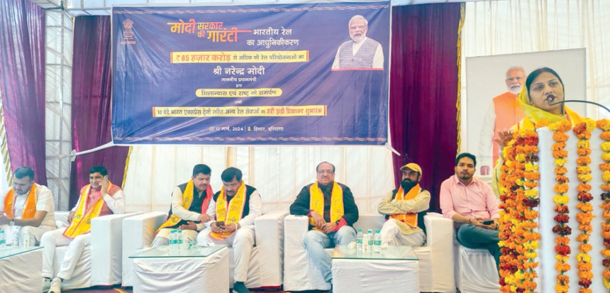 Asha Khaar copy प्रधानमंत्री मोदी के नेतृत्व में नए आयाम छू रहा रेलवे : डॉ. आशा खेदड़