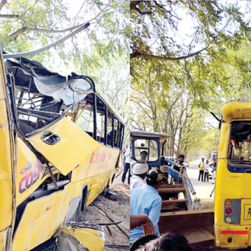 Accident copy स्कूल बस पलटने से 8 छात्रों की मौत, 22 घायल, छुट्टी के दिन भी खुला था विद्यालय