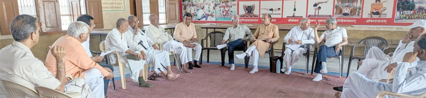 Khowal copy गुरुकुल आर्यनगर में बैठक आयोजित करके पूर्व मंत्री हरि सिंह सैनी के निधन पर जताया शोक