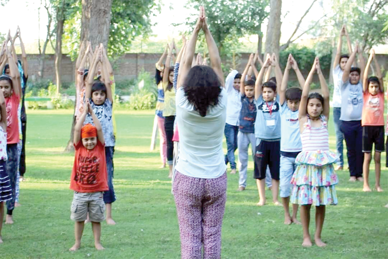 Dhyan copy ओशो ध्यान उपवन में बच्चों का पांच दिवसीय शिविर धूमधाम से शुरू
