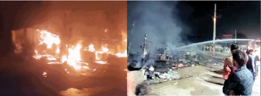 Fire copy हांसी में झुग्गी-झोपडिय़ों में लगी आग