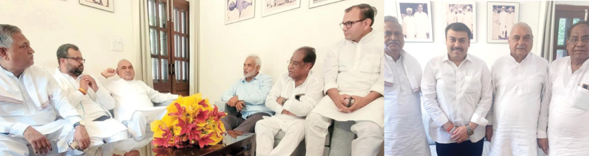 लोकेश महाजन ने दिल्ली में भूपेन्द्र सिंह हुड्डा व प्रदेशाध्यक्ष उदयभान से की मुलाकात, लोकसभा चुनावों को लेकर चर्चा की 