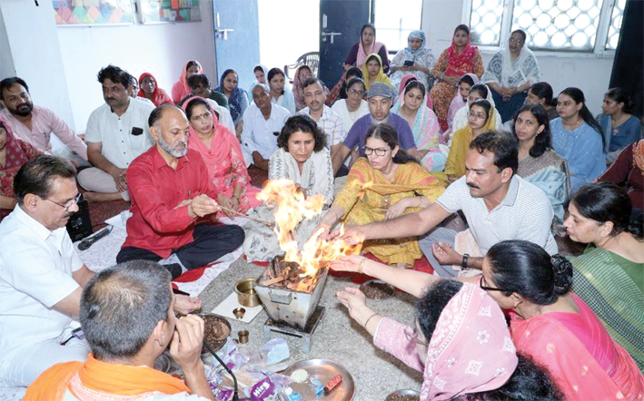 Govt college copy राजकीय महिला महाविद्यालय में ओरिएंटेशन कार्यक्रम और वैदिक हवन का आयोजन : डॉ. रमेश आर्य