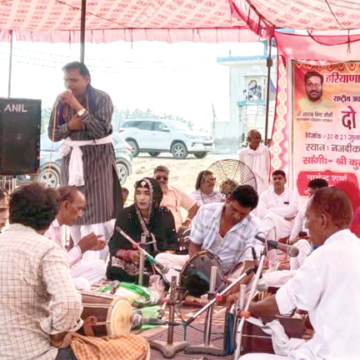kharkpoonia copy खरक पूनिया में राष्ट्रपति अवार्डी स्व. मामन खान के सम्मान में हीरामल जमाल सांग का मंचन